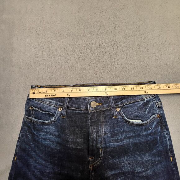 American Eagle Mens 29x29 Slim Straight Jeans Extreme Flex Distressed Denim - Picture 8 of 10